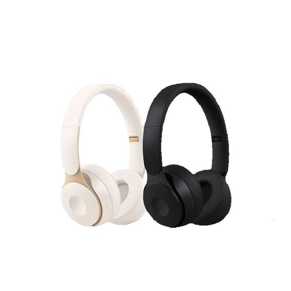 Cuffie Bluetooth Solo Stereo Pro Cuffie Apple professionali wireless Cuffie da gioco pieghevoli impermeabili Cancellazione del rumore Suono magico Hea s