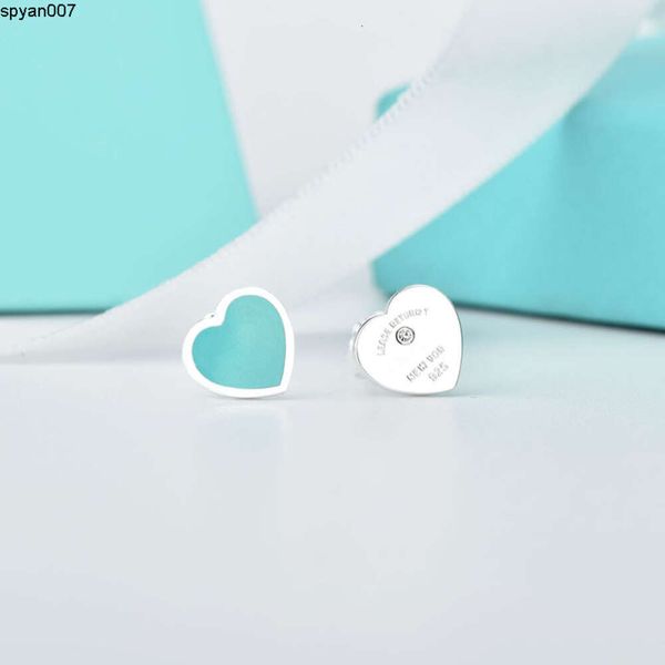 Sterlingsilber-Designer-Ohrringe mit süßem Herz für Damen, Verlobungsohrringe der Luxusmarke