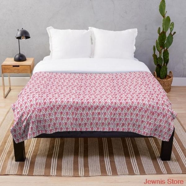 Rosa Affen-Druck-Decke, personalisierte Decken für das Sofa, Bett, Auto, tragbar, 3D-Kind, Erwachsene, Heimtextilien211r