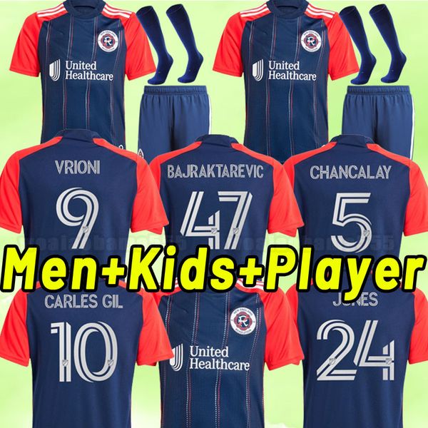 MLS 2024 2025 New Revolution maglie da calcio 24 25 home blu Bou Buksa GIL BELL Boateng Lletget JONES Liberty magliette da calcio away set per bambini