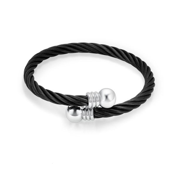 Pulseira de urna de joias de cremação para cinzas - cabo de aço inoxidável ajustável torcido fio manguito urna pulseira para cinzas 240228