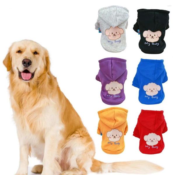 Hundebekleidung 1 Stück Weicher Haustier-Hoodie Eng anliegender Pullover Nicht allergisch Mein Baby-Welpenmuster Winter-Zweibein-Sweatshirt für den Außenbereich