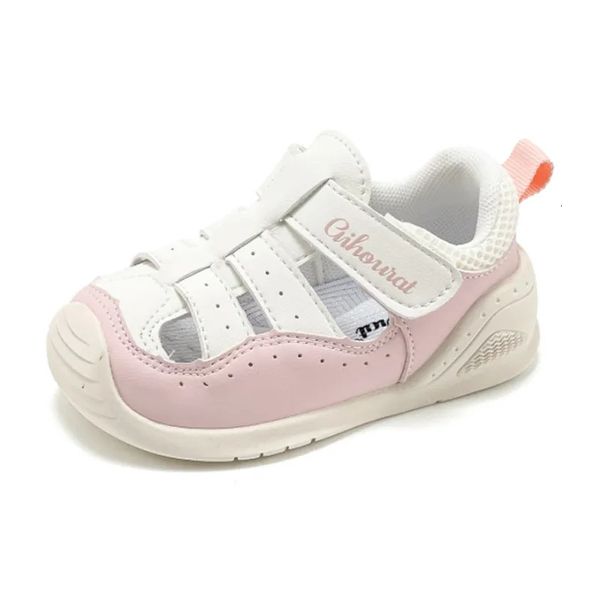 Scarpe estive per bambini Ritagli in pelle Sandali per ragazze Suola morbida Punta chiusa Scarpe per bambini Sandali moda per bambini 240301