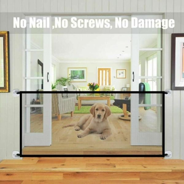 Canis canetas isolado net durável proteção de segurança pet portão guarda gabinete malha com gancho gato escada dobrável portátil cão fen236h