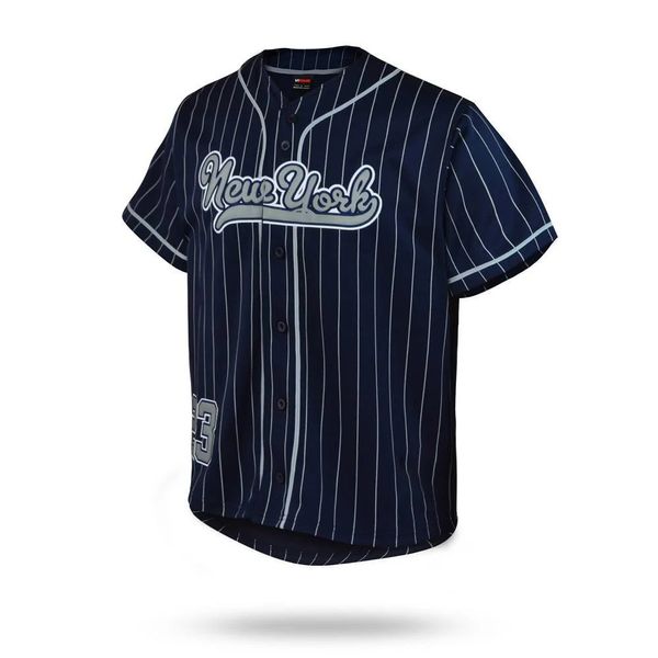 Alta qualità Personalizza la moda Sublimazione Maglia da baseball T-shirt all'ingrosso Stampa Unisex Vintage Baseball Gioca abbigliamento sportivo 240305