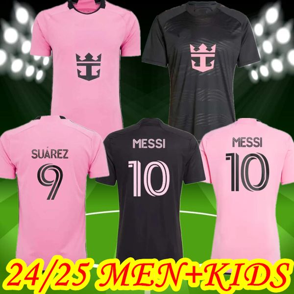 24 25 Inters Miamis Futebol Jerseys Messis Camisas de Futebol 2023 2024 Matuidi Higuain Trapp Pellegrini Pizarro FC Jersey Fãs Jogador Carranza Pirez Morgan Kit