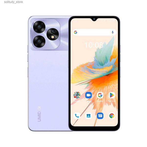 Telefoni cellulari UMIDIGI A15 smartphone 8GB + 256GB Android 13 Unisoc T606 8-core 60MP fotocamera 5000mAh 20W 6.7 FHD + schermo NFC 4G telefono Q240312