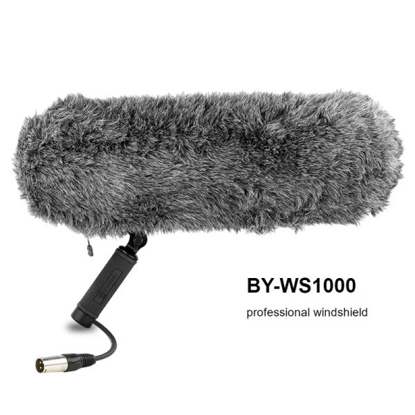 Acessórios BOYA BYWS1000 Microfones Blimp Sistema de suspensão de para-brisa para pistola de tiro Microfone para Canon Nikon Sony DSLR Camcorder Recorder