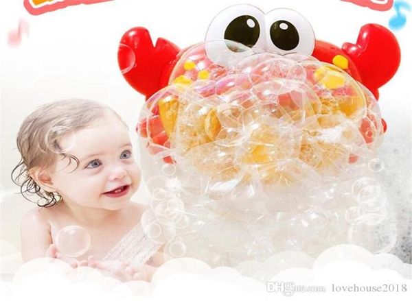 48pcsLot Corea Bubble Crabs Giocattoli per bambini Divertente bagno Musica Bubble Maker Vasca da bagno Piscina Nuoto Macchina per sapone Bagno per bambini Baby3116714