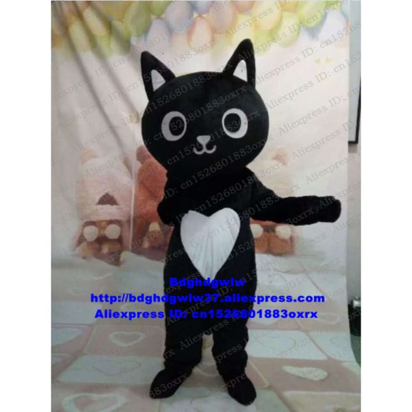 Costumi della mascotte Costume della mascotte del gatto nero Costume adulto del personaggio dei cartoni animati Vestito Marketplstar Marketplgenius Banchetto di ritorno Zx2880