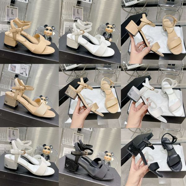 Tasarımcı Sandalet Kadın Sandal Yüksek Topuk Ayakkabı Deri Parti Moda Yaz Seksi Peep-Toe Tutkun Topuk Elbise Ayakkabı Yüksek Topuklu 35-40 Kutu 534
