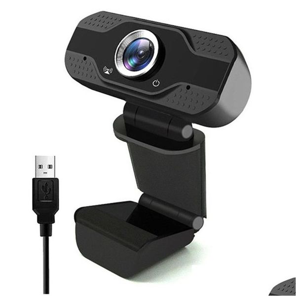 Webcam Fl Hd 1080P Webcam Pc Web Camera con microfono X5 Usb per chiamate Trasmissione in diretta Videoconferenza Drop Delivery Computer Ne Ototw