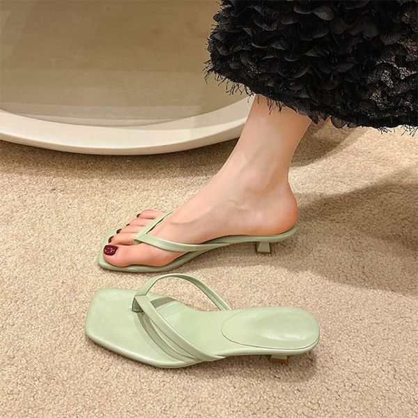 Каблуки женщины высокие сандалий Slippers Fashion Shoes Gai Flip Flops Summer Flat Sneakers Тройные белые черные зеленые коричневые цвета1 951 411 4a395 517af