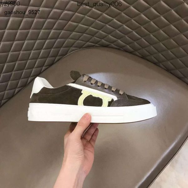 Salvatore Ferragamo Вы Feragamo Ferra homens 5 festa sneaker fundo UA3B treinadores de couro Mens designer de luxo sapatos esportivos casuais sapato rápido sh cores confortáveis ​