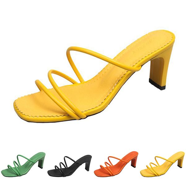 Sandals alte pantofole donne fashion ghai tacchi tripli bianchi bianco rosso giallo verde marrone colore80 143 328 131