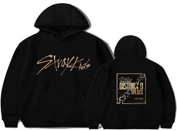 2019 KPOP Stray Kids Hoodies Sweatshirt Lässiger übergroßer Hoodie Plus Size 4XL Merchandise World Tour District 9 Unlock StrayKids Y2668935
