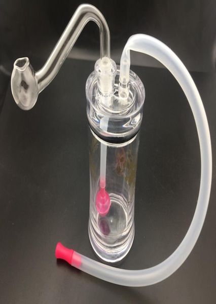 Bong bruciatore a olio in plastica Bong piccoli gorgogliatori Bruciatori fatti a mano Pipa ad acqua Dab Rigs di alta qualità Mini Pyrex Bong bruciatore a olio Narghilè5755214