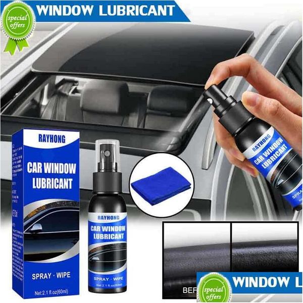 Moto Nuova striscia di gomma per porta Ammorbidimento per auto Manutenzione Lubrificante per finestre da 60 ml Elimina il rumore Il tetto apribile è conveniente per l'antiruggine Dhhh6