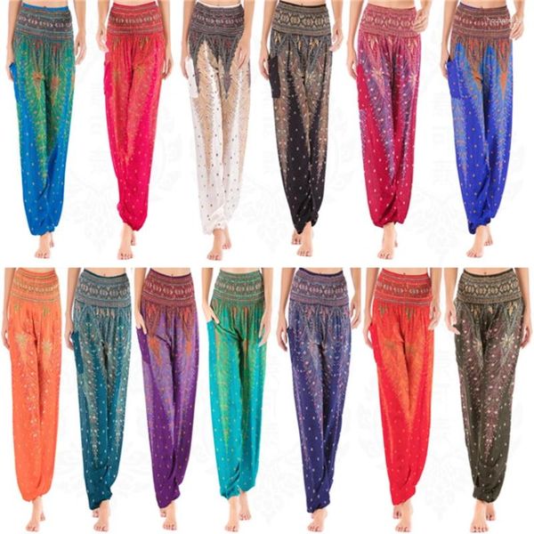 Ethnische Kleidung 13Color Traditionelles Thai-Kostüm Pfauenkleid für Frauen Hosen Asien Kleidung Thailand Mode Yoga Erwachsene Casual