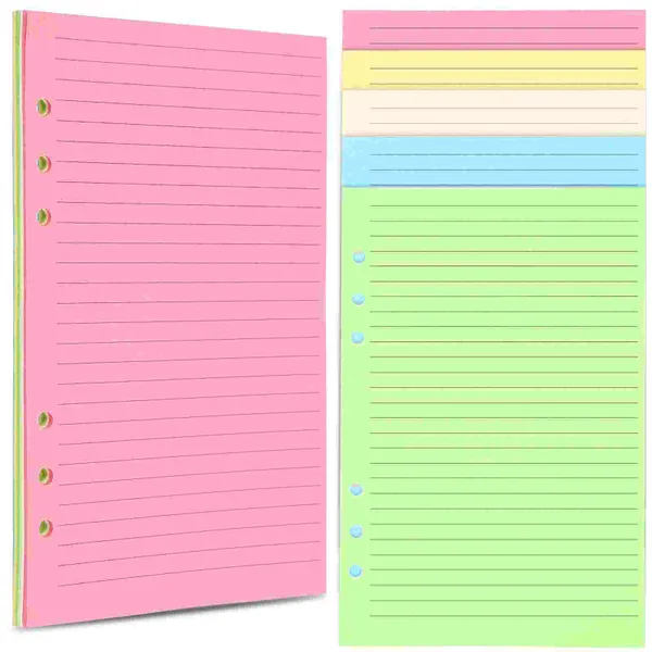 50Pcs A5 Filler Paper Planner Recarga Loose Leaf Binder Note Book