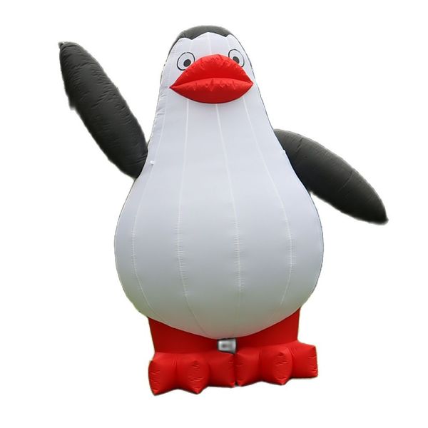 Großhandel Maßgeschneiderter schöner aufblasbarer Pinguin, riesiger Tier-Cartoon für Parade-Events 001