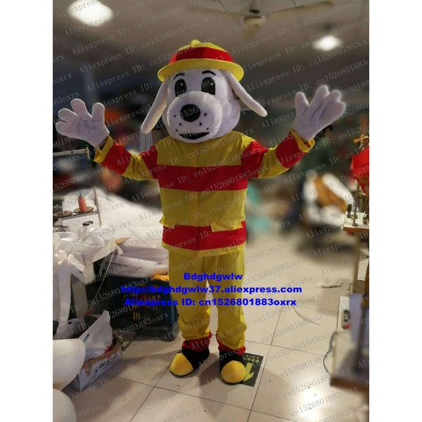 Trajes da mascote bombeiro bombeiro cão mascote traje adulto personagem dos desenhos animados roupa evento cerimonial exposição pedagógica zx1467