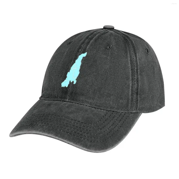 Berets Aquidneck Island Blue Cowboy Hat Caminhadas Trucker Cap Ball Gentleman Woman Men's