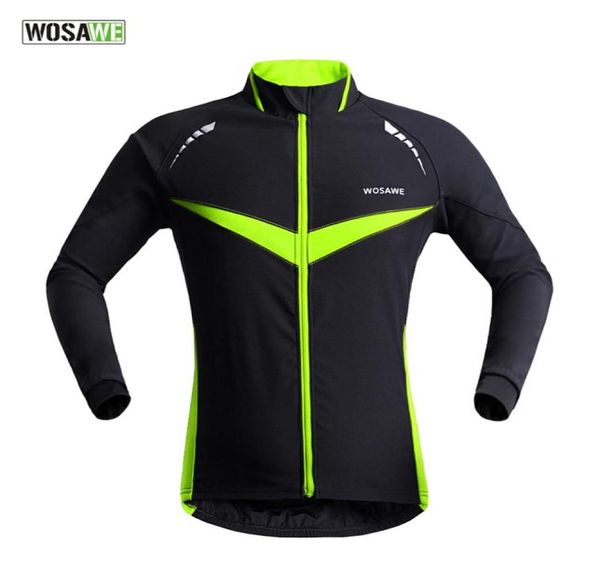 Whole2015 Nova Jaqueta de Ciclismo Térmica Profissional Inverno Correndo Esporte Jaqueta Homens Mulheres de Alta Qualidade Wosawe 2 Cores BC2668487163