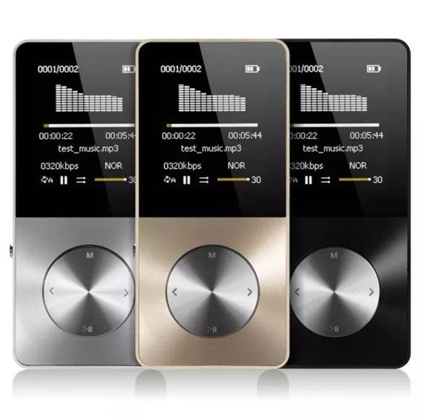 Walkman Lettore Mp4 Lega di alluminio 16GB Slim MP3 con altoparlante incorporato Supporto HIFI Video TF Card Lossless Music6015145