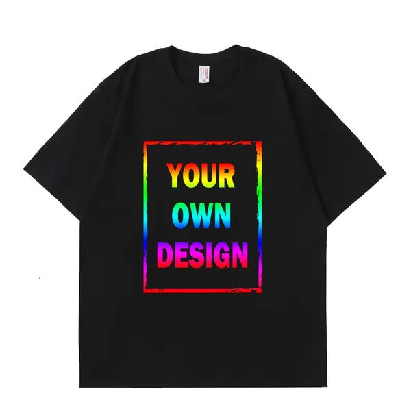 Özelleştirilmiş/Tasarlanmış Pamuklu Erkek ve Kadın Kısa Kollu T-Shirts DIY T-Shirt Ekibi Reklam/Hatıra Top 240311