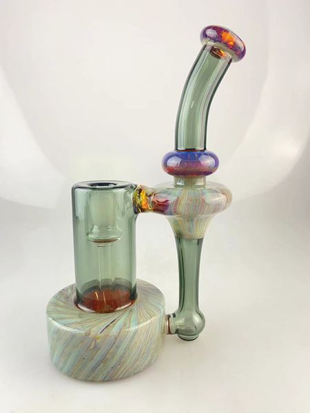 Cachimbos RBR 2.0 coloridos com cinza e violeta âmbar duplo, junta de 14 mm lindamente projetada, bem-vindo ao pedido