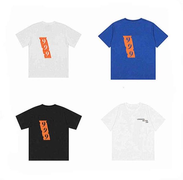 Maglietta firmata Vlones Life Hip Hop arancione 999 Maglietta con stampa Miami Pop Guerrilla Shop Limited camicia da uomo Backing6785503