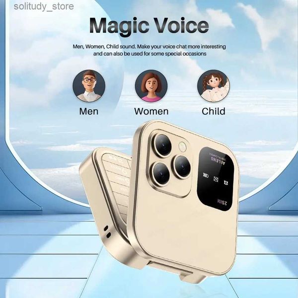 Сотовые телефоны Servo I16 Pro Fold Mobile 2G GSM Dual SIM -карта Скорость набор видеоплеера Magic Voice 3,5 мм FM Mini Flip Phone Obr