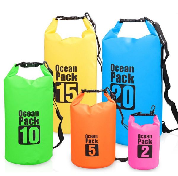 DHL 2L Ocean Pack Saco seco à prova d'água para todos os fins, saco seco para atividades ao ar livre, flutuante, caiaque, caminhadas, natação, snowboard7904948