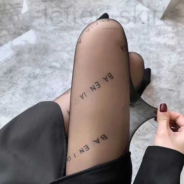Çorap Çorap Tasarımcı Seksi Uzun Çoraplar Taytlar Kadın Moda Siyah ve Beyaz İnce Dantel Mesh Yumuşak Nefes Alabilir İçi İçi Boş Külot Hortum Yüksek Kalite TSL3