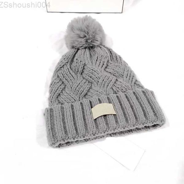 Lüks Şapkalar Tasarımcı Şapkalar Erkek ve Kadın Beanie Fallwinter Termal Örgü Şapkalar Mektubu Jacquard Unisex Sıcak Kafatası Şapkası