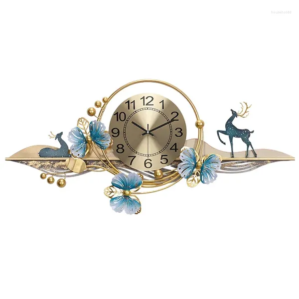 Orologi da parete Orologio Soggiorno Arte murale Meccanismo silenzioso Cucina di lusso Reloj Pared Home Decor