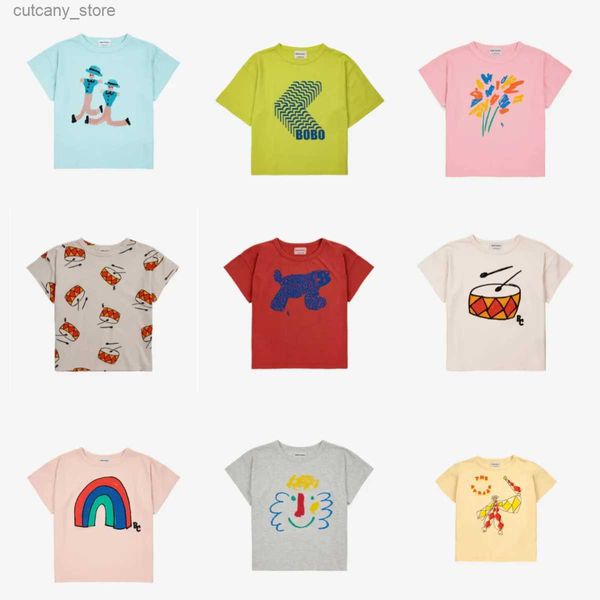 Camisetas 2024 BC Marca Colete de Verão Menina Menino Crianças Camisetas Imprimir Baby Tee Top Roupas Shorts Manga Crianças Camisetas Casuais Roupas L240311