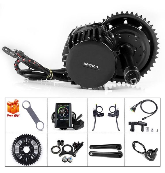 Bafang BBSHD 48v 1000w 100mm 850C Display com kit de motor de sensor de freio Kit de conversão de unidade intermediária de bicicleta elétrica 2674750