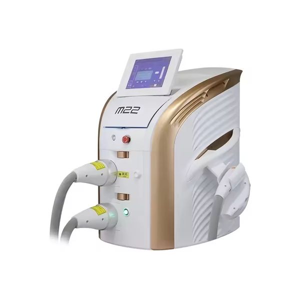 M22 Laser Multifunction /OPT/IPL/E-Light Laser Hair Removal Machine 2 In 1 OPT Nd Yag Tattoo Removal Machine