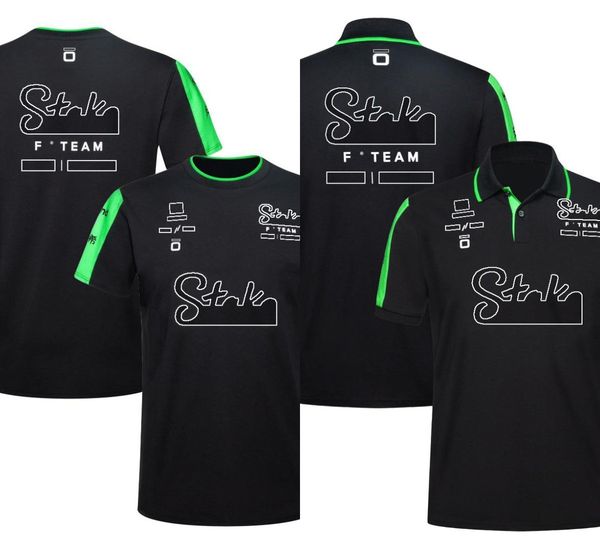 Modelo de corrida F1 roupas equipe piloto 2024 camisa polo plus size camiseta de corrida de secagem rápida