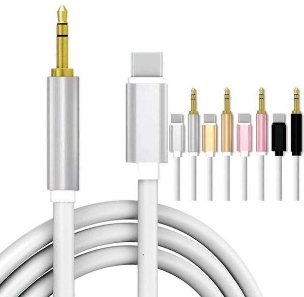 Typ-C-Stecker auf 35-mm-Klinkenstecker AUX-Audio-Adapterkabel für Autolautsprecher Samsung Xiaomi3527377