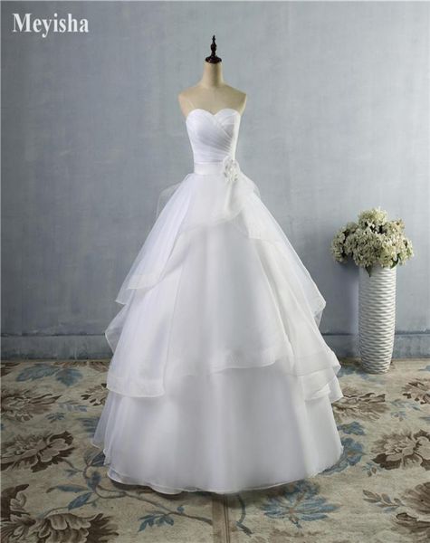 ZJ9043 2021 Hochwertige Brautkleider in Weiß und Elfenbein mit Schnürung am Rücken für Damen, Größe 226W9691792