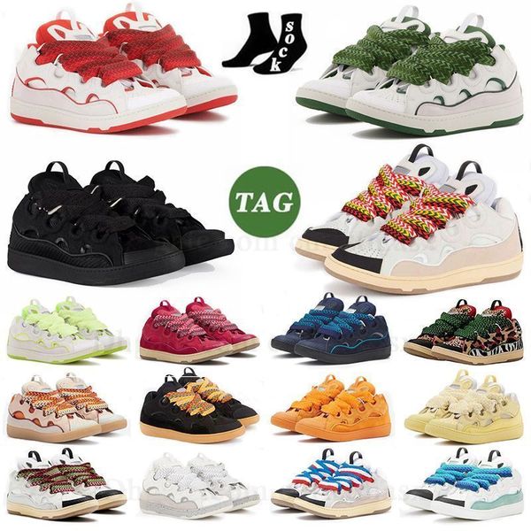 Qualität Großhandel Lavines Curb Freizeitschuhe Außergewöhnliche Emed Unisex Hightop Kalbsleder Gummi Nappa Plateausohle Schuh Lavines Trainer Turnschuhe Plateau-Flats