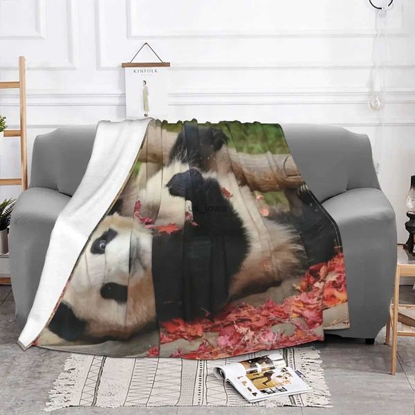 Decken Fubao Aibao Panda Tierdecke Winterwärme Flanell Fleece Campingdecken Langlebige, langlebige Heimdekoration