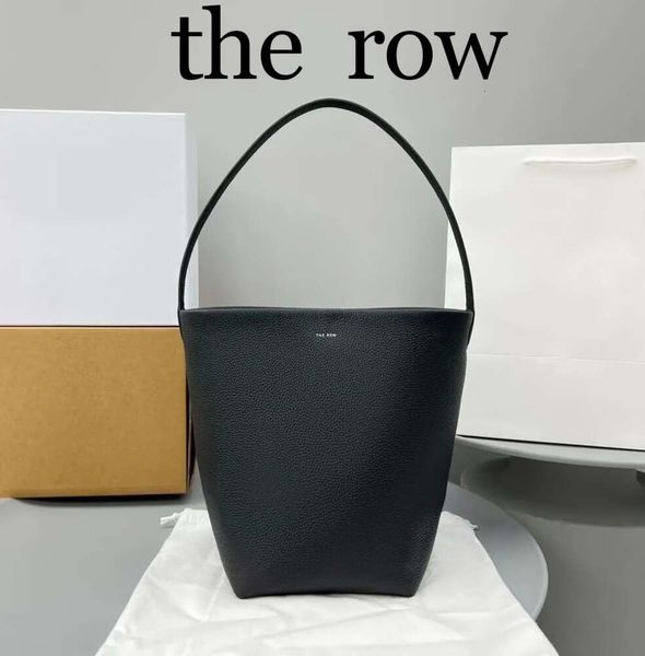 Mens Cowhide Black The Row Park Tote Bag Luxurys Designer Ombro Bucket Summer Beach Bags Top Handle Maquiagem Sacos Crossbodys Clutch Bolsa Duffel Travel Bag FRT