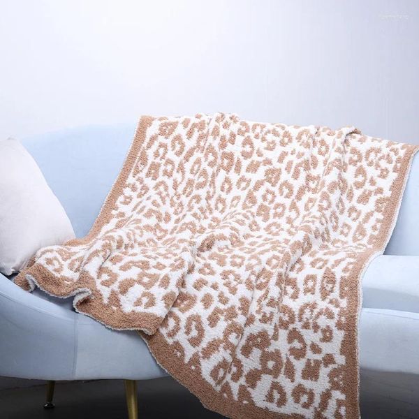 Decken Plüsch Sofa Decke Leopardenmuster Fleece Für Bett Winter Flanell Weiche Luxus Faux Pelz Abdeckung