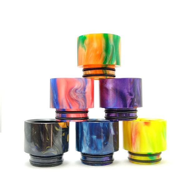 810 Stripe Epoxidharz Drip Tips Mundstück Neueste Wide Bore Driptip für 810 Tank Zubehör