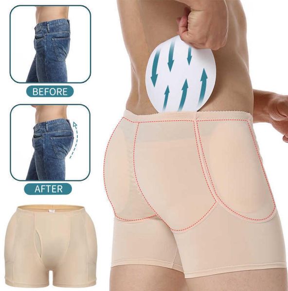 Men039s Butt Lifter Gepolsterte Kurze Hüfte Verbessernde Boxer Unterwäsche Booty Enhancer Männliche Polsterung Shapewear Booster Liftting Body Shap9982469