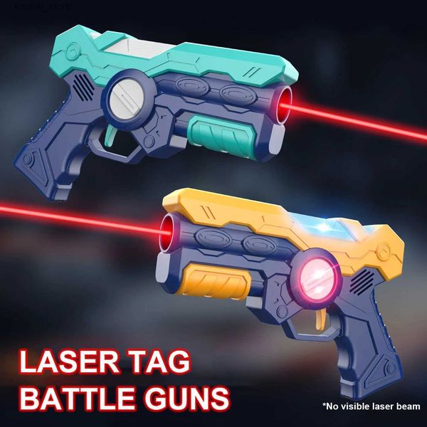 Arma brinquedos crianças laser tag brinquedo armas elétrica arma infravermelha para criança laser tag batalha jogo brinquedos arma pistolas presente para meninos jogos ao ar livre l240311